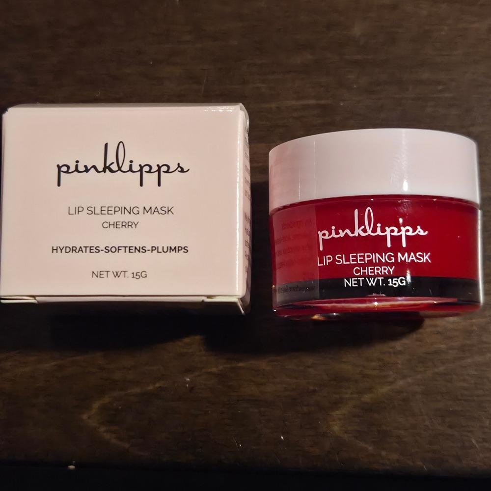 Pinklipps‎ Lip Sleeping Mask Cherry Hydrates Softens Plumps 15g